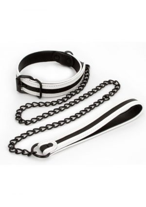 GLO Bondage Glow In The Dark Collar And Leash - Green