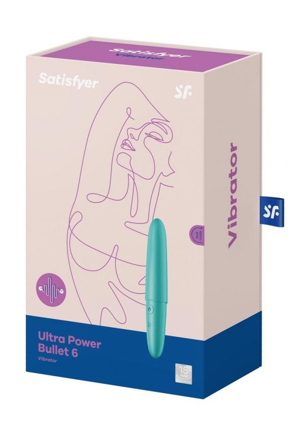 Satisfyer Ultra Power Bullet 6 Rechargeable Silicone Bullet Vibrator - Teal