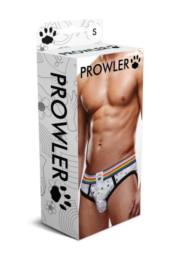 Prowler Pride Love and Peace 3 Brief - Medium - Rainbow