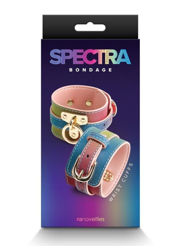 Spectra Bondage Wrist Cuff - Rainbow