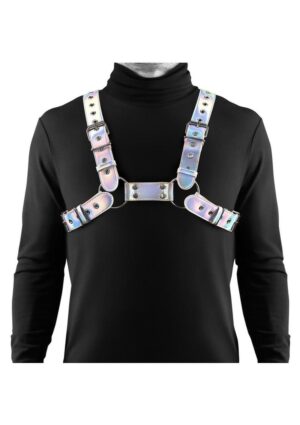 Cosmo Harness Rogue Chest Harness - Large/XLarge - Rainbow