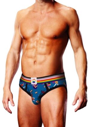 Prowler Spring/Summer 2023 Pixel Art Gay Pride Collection Brief - XLarge - Blue/Multicolor