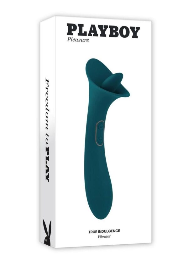 Playboy True Indulgence Rechargeable Silicone Vibrator - Teal