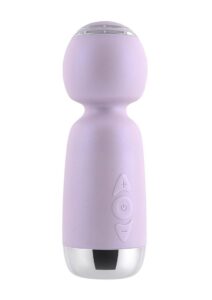 Playboy Royal Mini Rechargeable Silicone Massage Wand - Pink