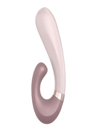 Satisfyer Heat Wave Silicone Warming Rabbit Vibrator - Mauve