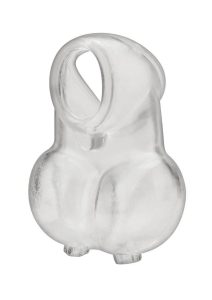 Blue Line Ball Sheath with Compression Cock Support - Clear