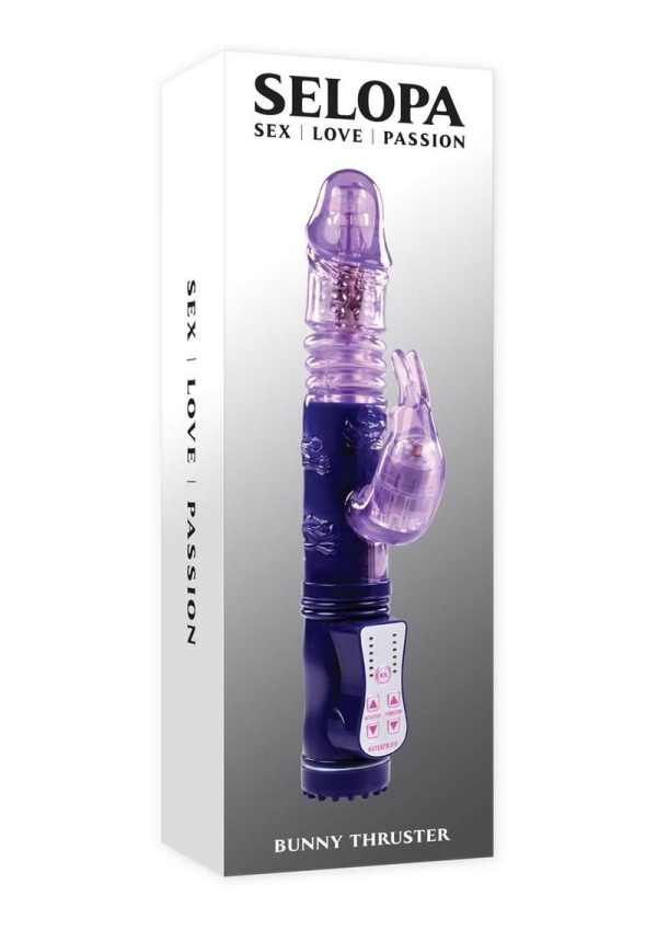 Selopas Bunny Thruster Rechargeable Rabbit Vibrator - Purple