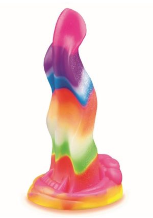 Alien Nation Lick of the Lair Silicone Glow in the Dark Creature Dildo - Multicolor