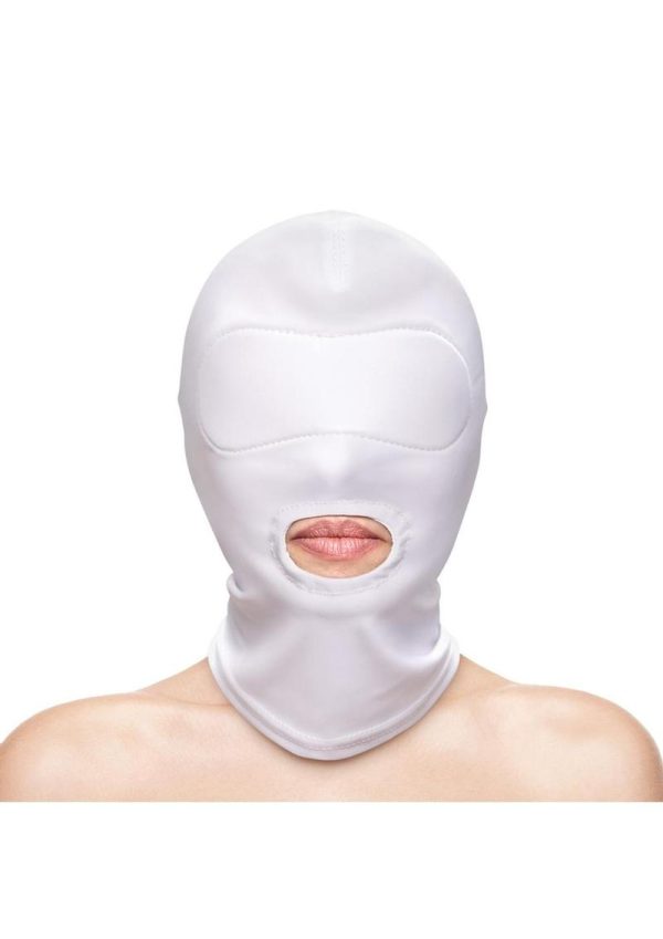 Fetish and Fashion Mouth Hood - White