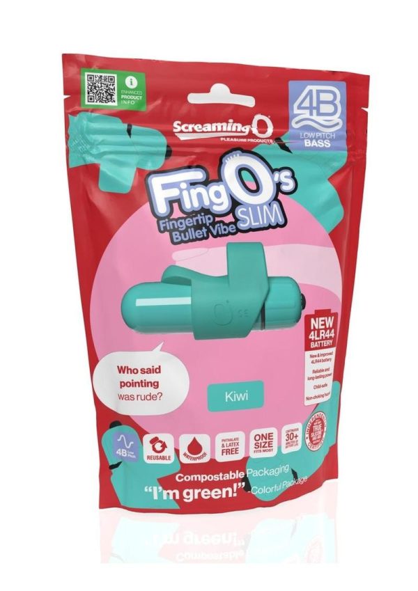 4B FingO Slim Finger Vibrator - Kiwi