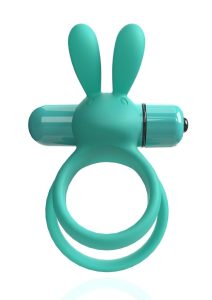 4B Ohare XL Silicone Rabbit Vibrating Cock Ring - Kiwi