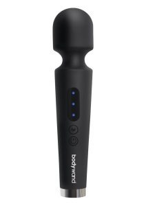 Bodywand Power Wand Rechargeable Silicone Wand Massager 8in - Black