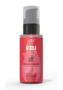 Sizzle Lips Warming Edible Gel Strawberry 2oz