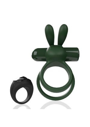 Screaming O Ohare XL Remote Control Rechargeable Silicone Vibrating Cock Ring - Green