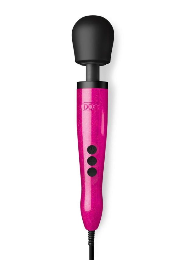 Doxy Die Cast Wand Metal Plug-In Vibrating Body Massager - Hot Pink