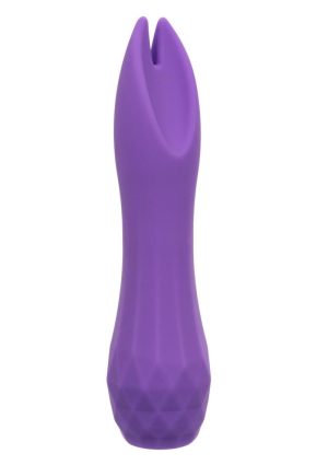 Gia Dual Flicker Silicone Rechargeable Vibrator - Purple