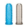 Blue Line Anal Stimulating Finger Sleeves (2 Pack) - Blue/Black
