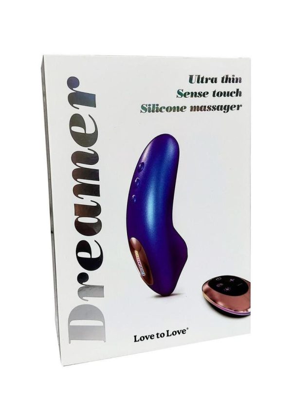 Love To Love Dreamer Silicone Rechargeable Sense Touch Vibrator with Remote - Iridescent Night