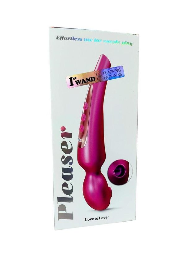 Love to Love Pleaser Silicone Rechargeable Clitoral Stimulator - Iridescent Berry
