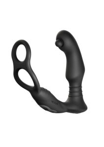 Nexus SIMUL8 Orbit Edition Rechargeable Silicone Vibrating Dual Motor Anal Cock and Ball Massager - Black