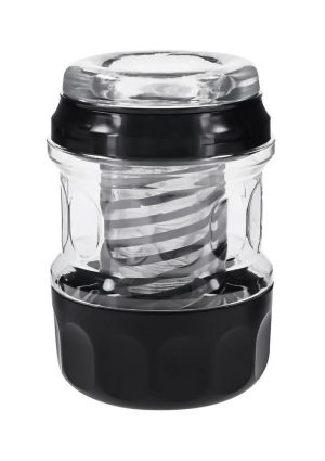Playboy Spring Fling Rechargeable Stroker - Clear/Black