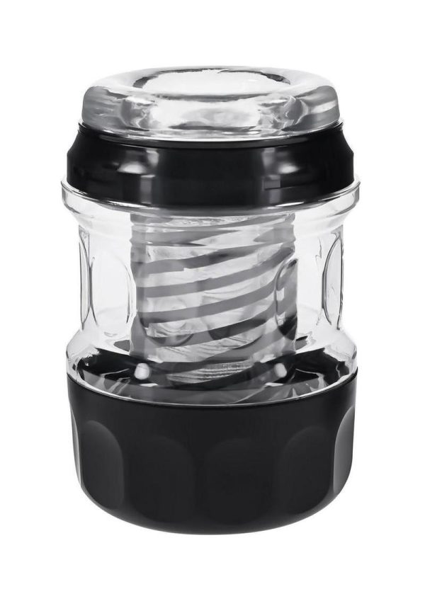 Playboy Spring Fling Rechargeable Stroker - Clear/Black