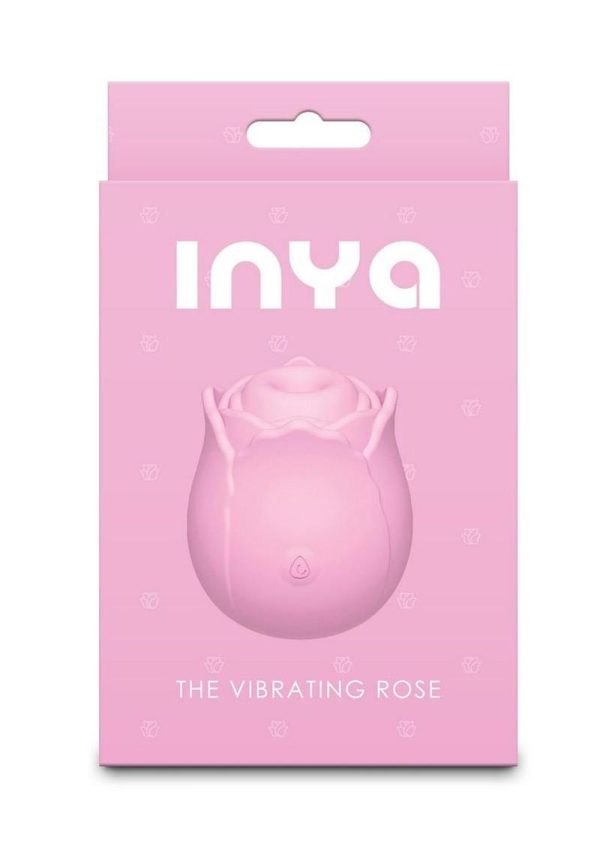 INYA The Vibrating Rose Rechargeable Silicone Clitoral Stimulator - Pink