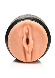 Mistress Vibrating Double Shot Rechargeable Masturbator - Pussy and Ass  - Vanilla/Black