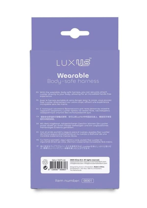 LuxUs Harness - Pink/White