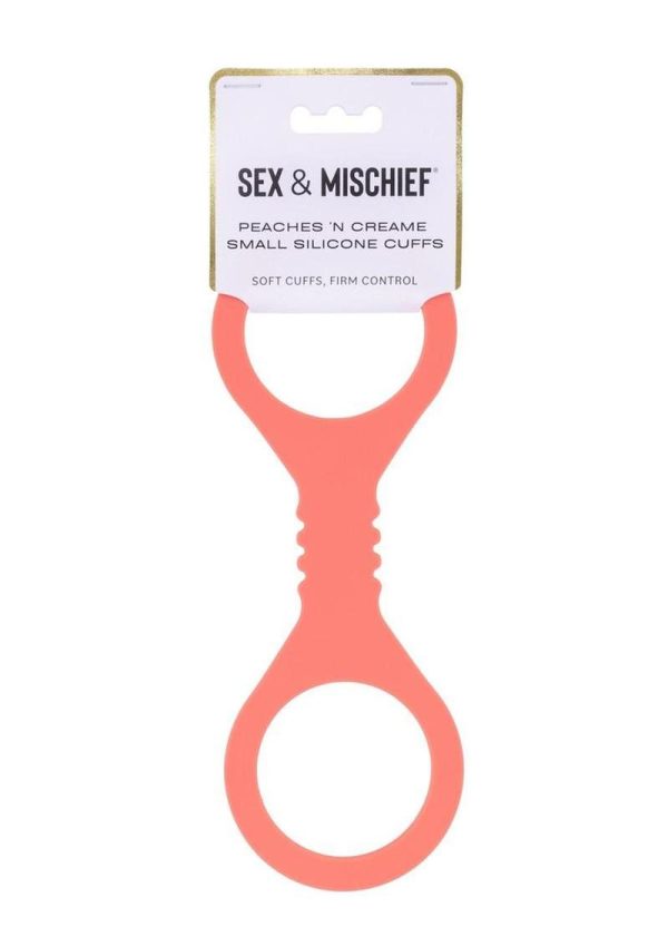 Sex and Mischief Peaches N CreaMe Silicone Cuffs - Small - Orange